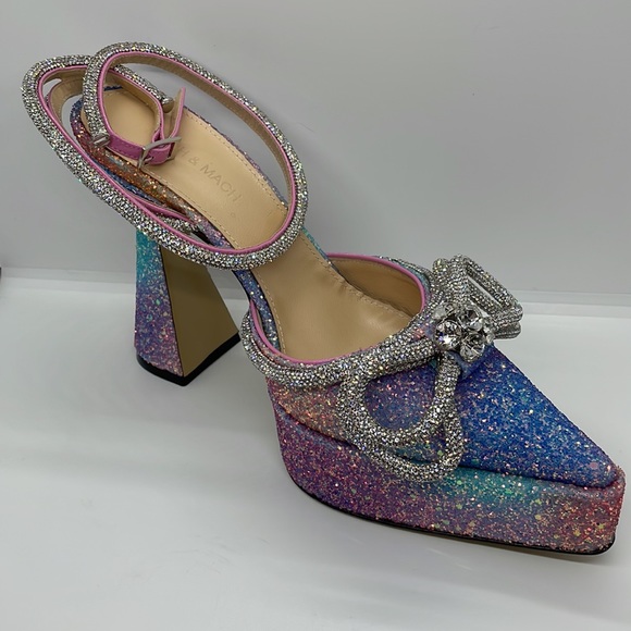 Mach & Mach crystal & glitter sequin heels - Picture 6 of 17